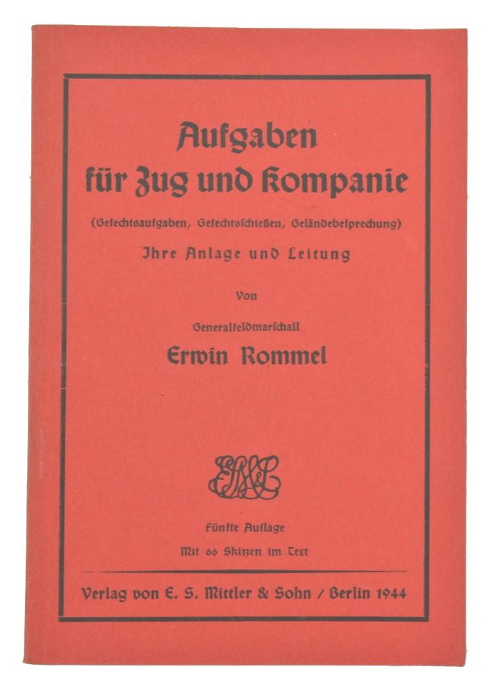 German WH Handbook 'Aufgaben fur Zug und Kompanie'