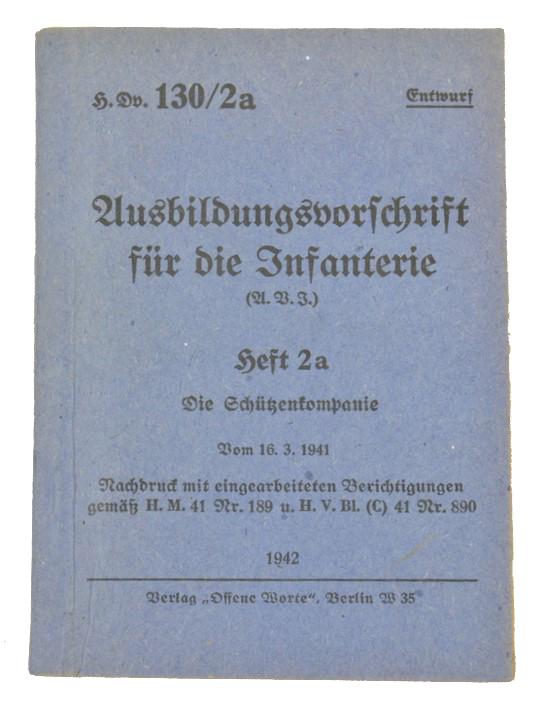 German WH Book 'Infantry Regulations' Part 2a