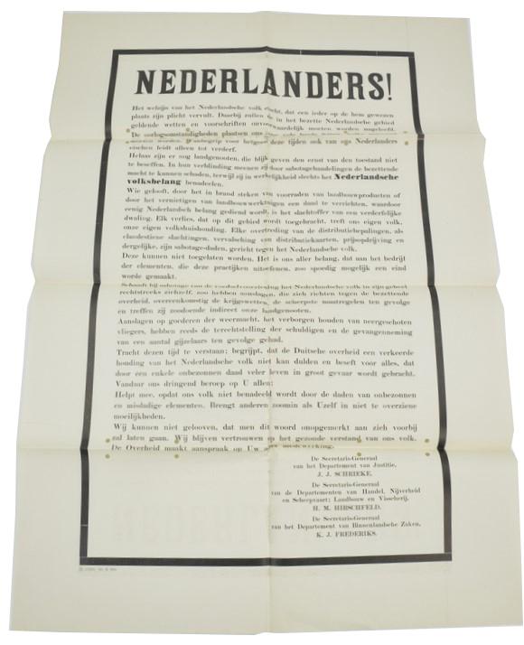 German/Dutch Announcement Poster