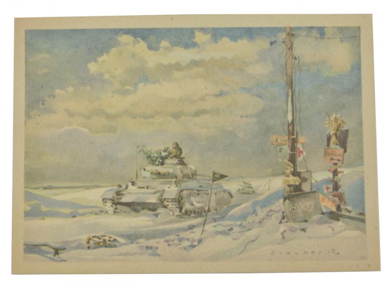 German WH Fieldpost Postcard 'Ostfront'