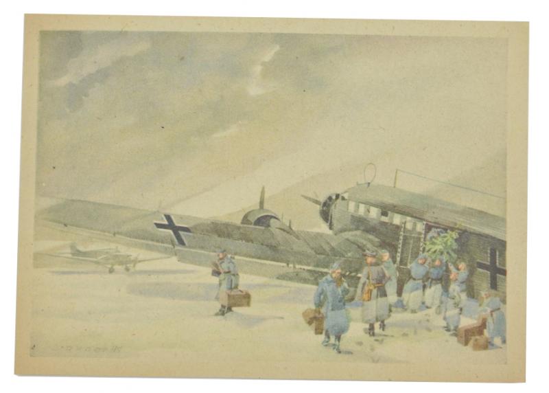 German WH Fieldpost Postcard 'Ostfront'