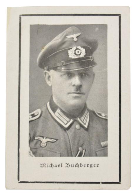 German WH Deathcard 'Michael Buchberger'