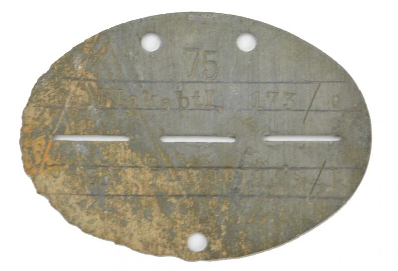 German LW Dog-Tag '1./s.Flak Btl.173'