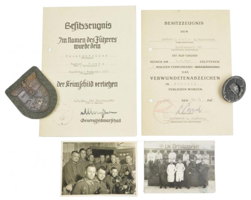 German WH Medic Medal Grouping