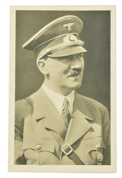 German Adolf Hitler Portrait Postcard