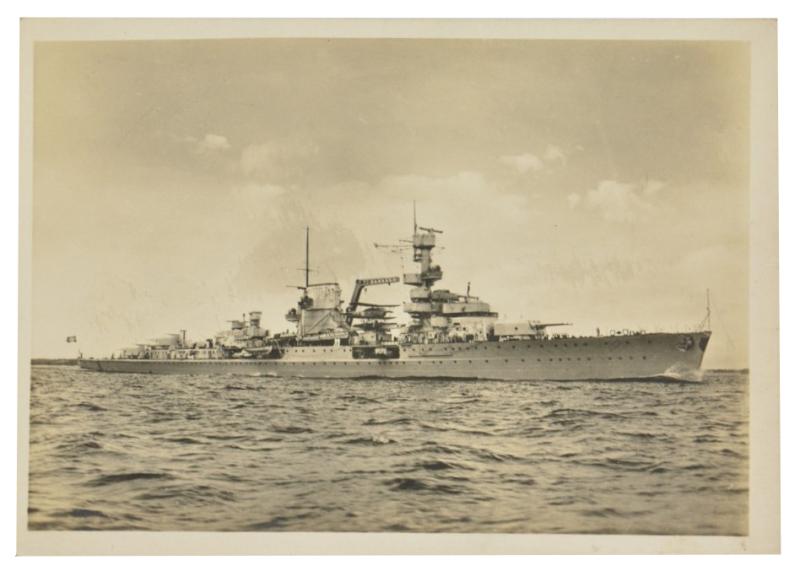 German KM Postcard 'Leichter Kreuzer Leipzig'