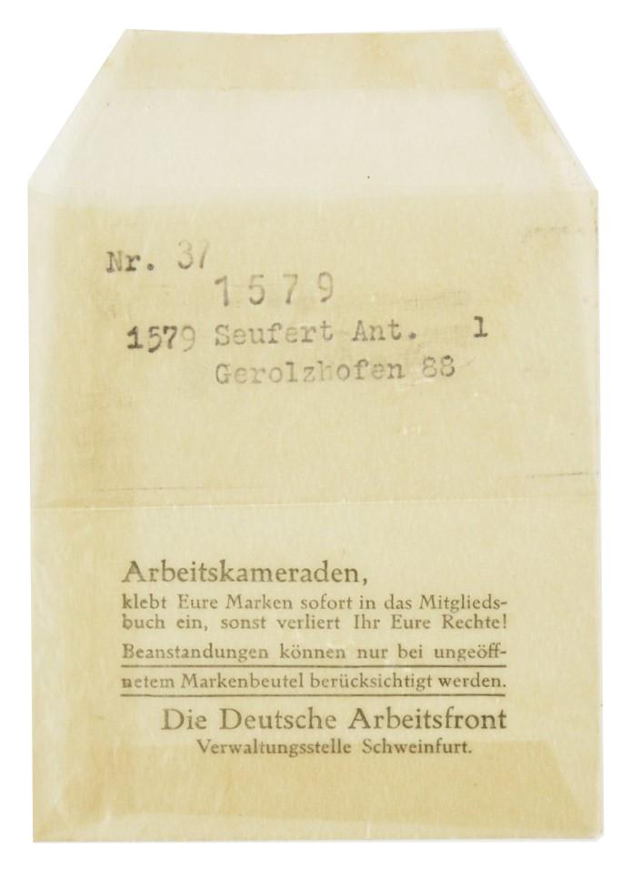German DAF Memberpass Money-Bag