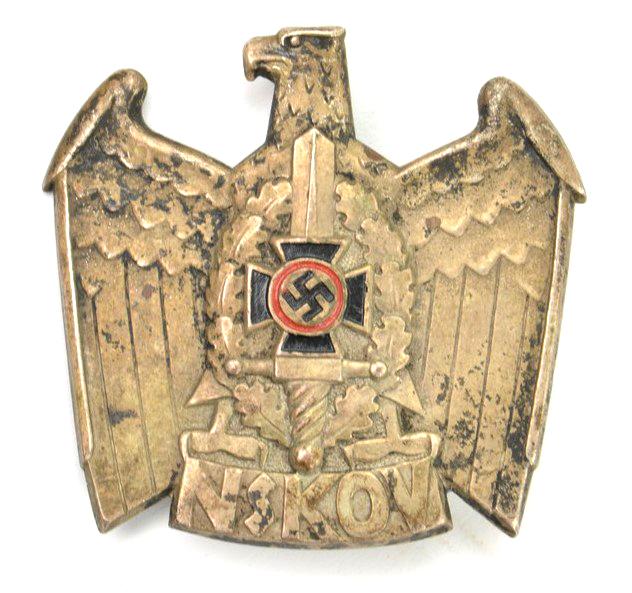 German NSKOV Visor Cap Badge