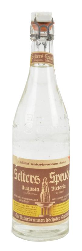 German Third Reich Era Water Bottle with Content