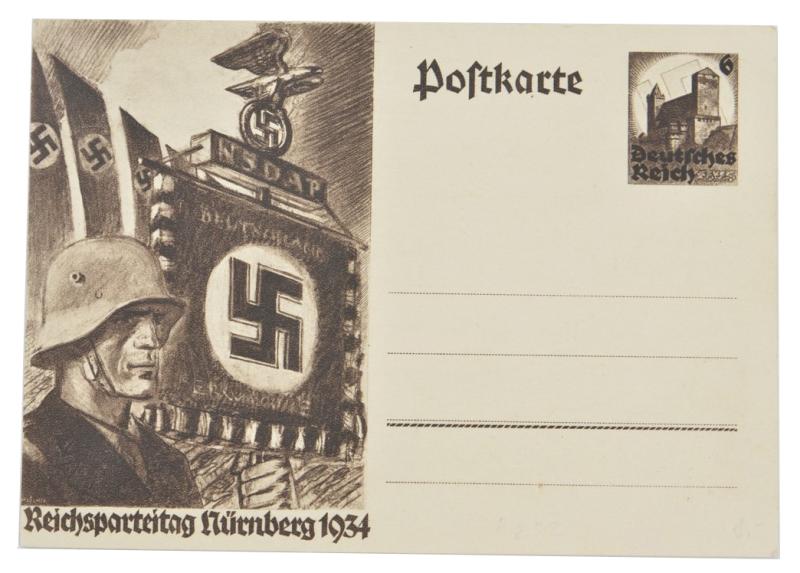 German Reichsparteitag 1934 Postcard