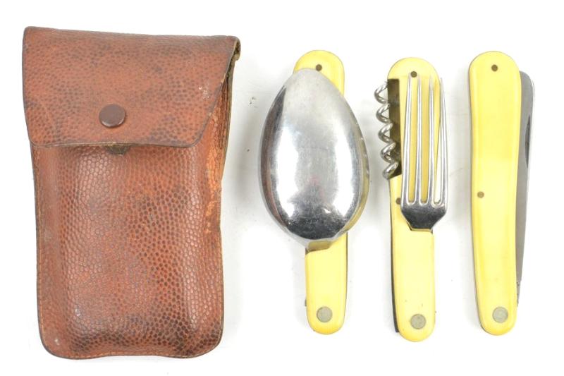 German Third Reich Era Cutlery set in Pouch