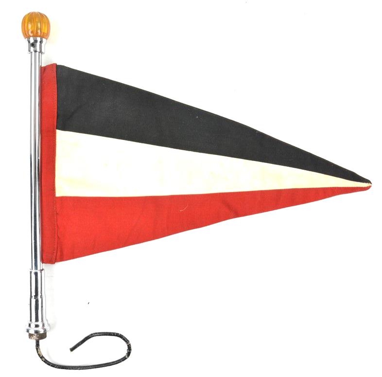 German Third Reich Lighted Car Pennant