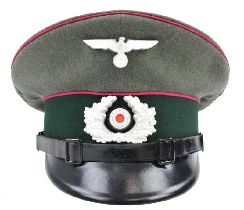 German WH Veterinary Visor Cap