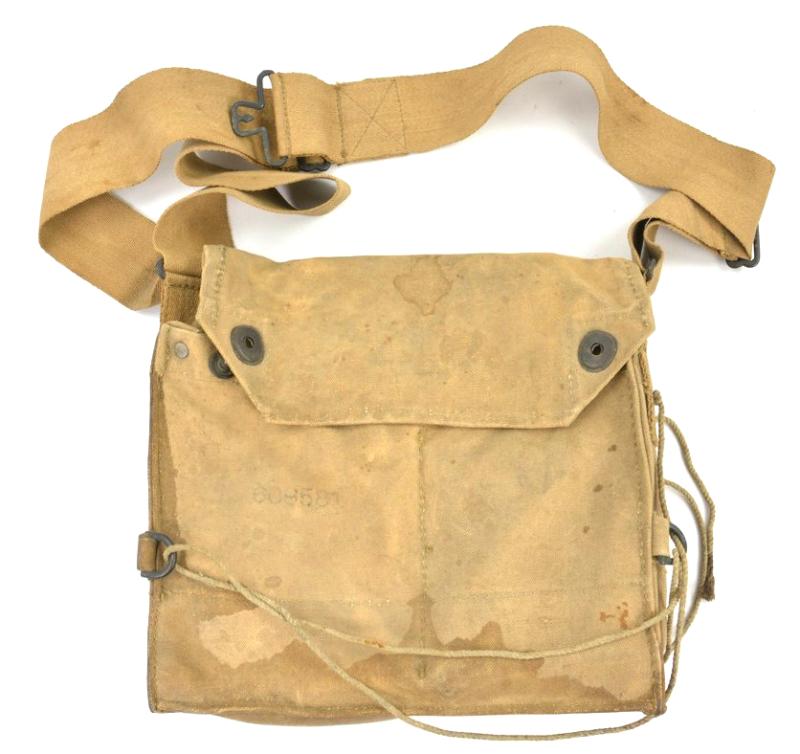 US WW1 Named Gasmask Carrying Bag