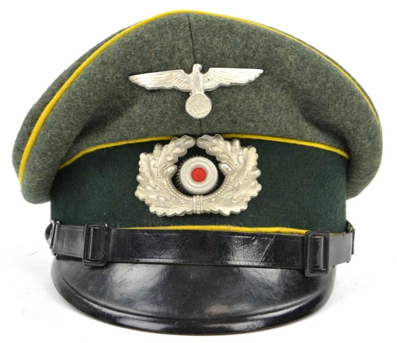 German WH NCO Signal Visor Cap