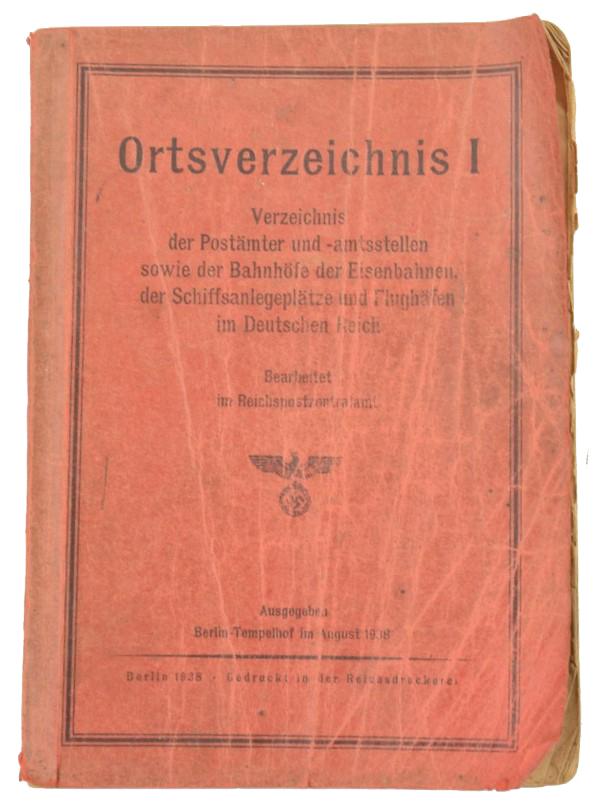 German Index Book Berlin Tempelhof 1938