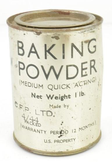 US WW2 Backing Powder Tin Can