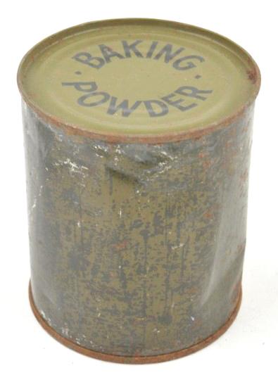 US WW2 Backing Powder Tin Can