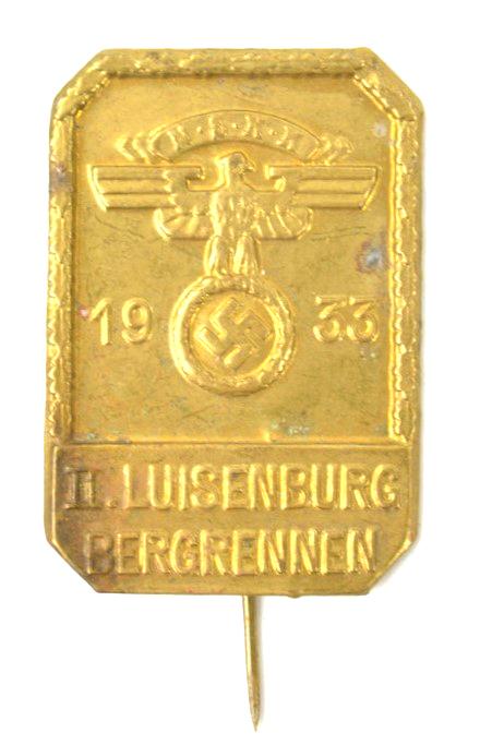 German NSKK Tinnie Stickpin 'II.Luisenburg Bergrennen'