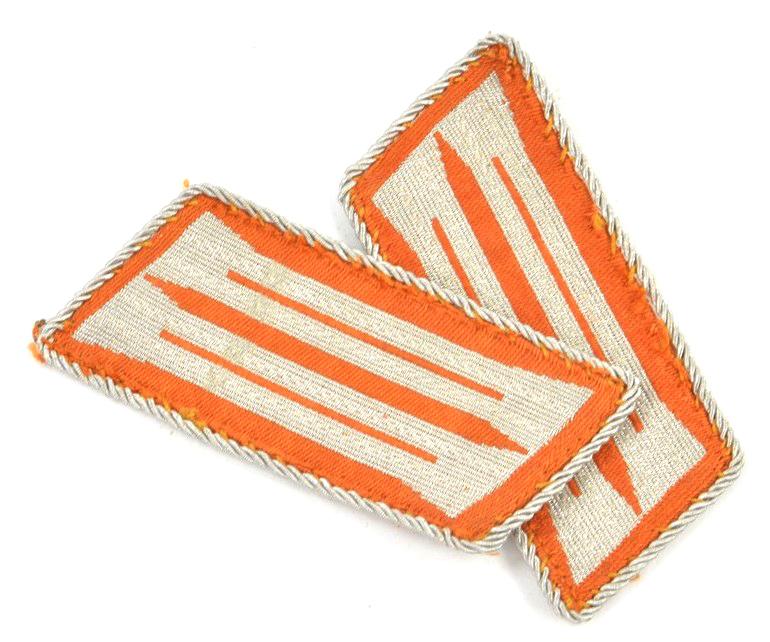 German Polizei 'Feldgendarmerie' Collar Tabs