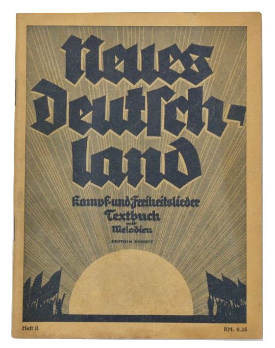 German Third Reich Song Book