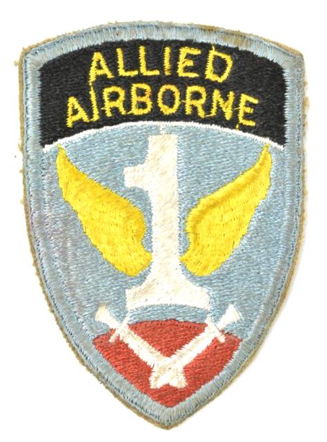 US WW2 1st Allied Airborne Purple Back SSI