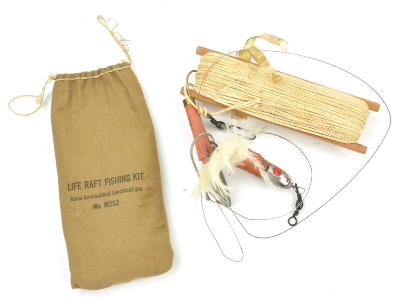 US WW2 Life Raft Fishing Kit