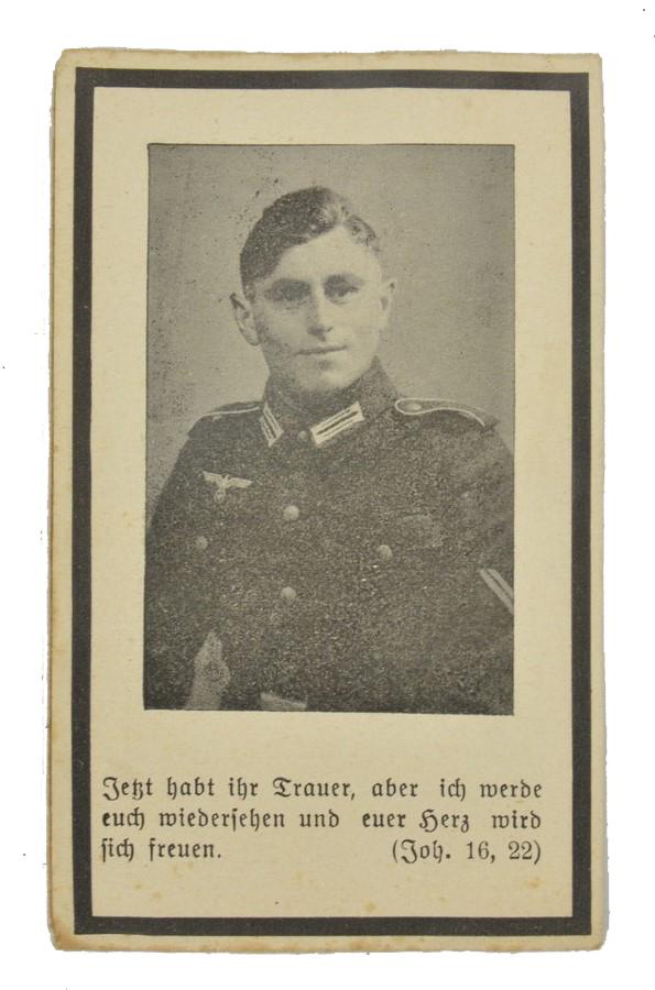 German WH Deathcard 'Georg Gangkofner'