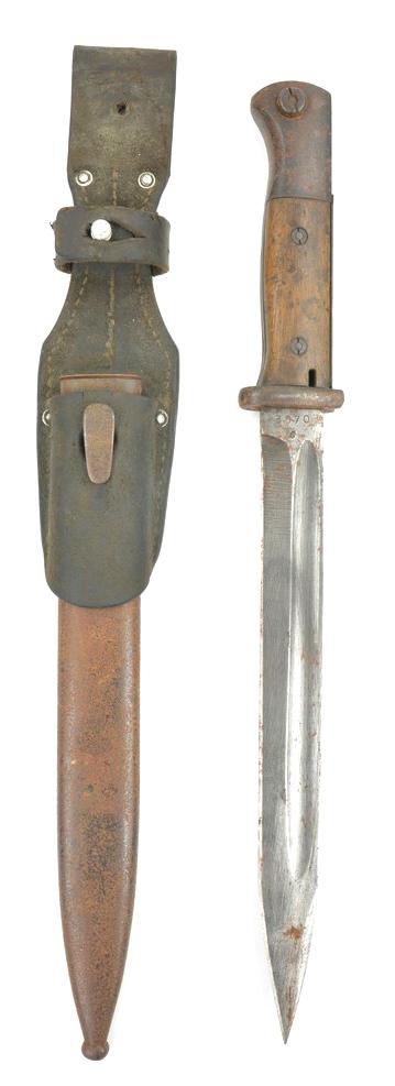 German K98 Bayonet with Frog and Matching Numbers