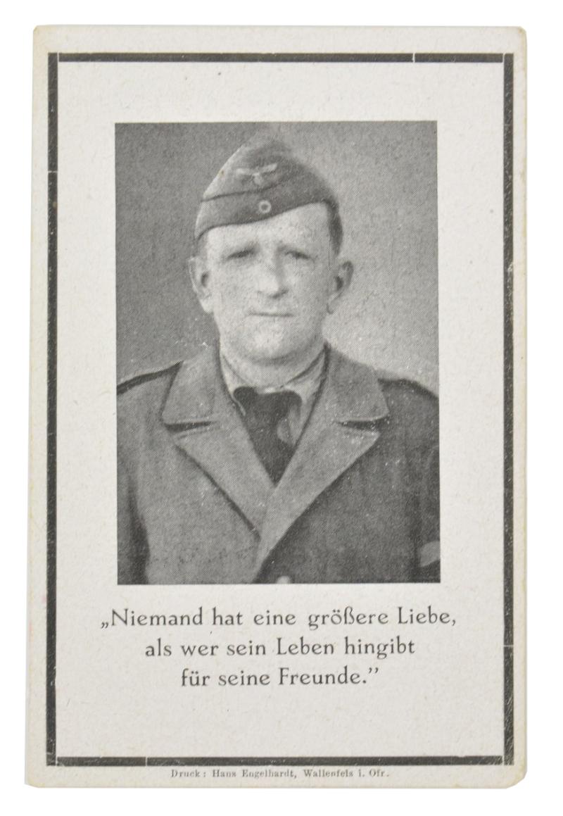 German WH Deathcard 'Johann Wunder'