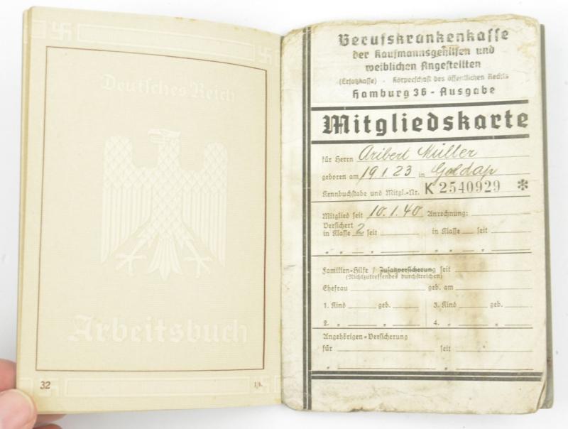 German Third Reich Workers Pass