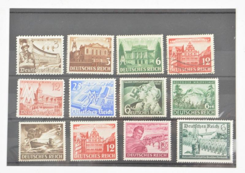 German Third Reich Era Stamp Grouping