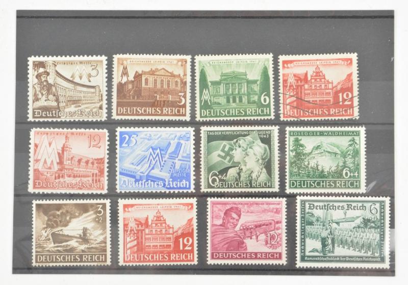 German Third Reich Era Stamp Grouping