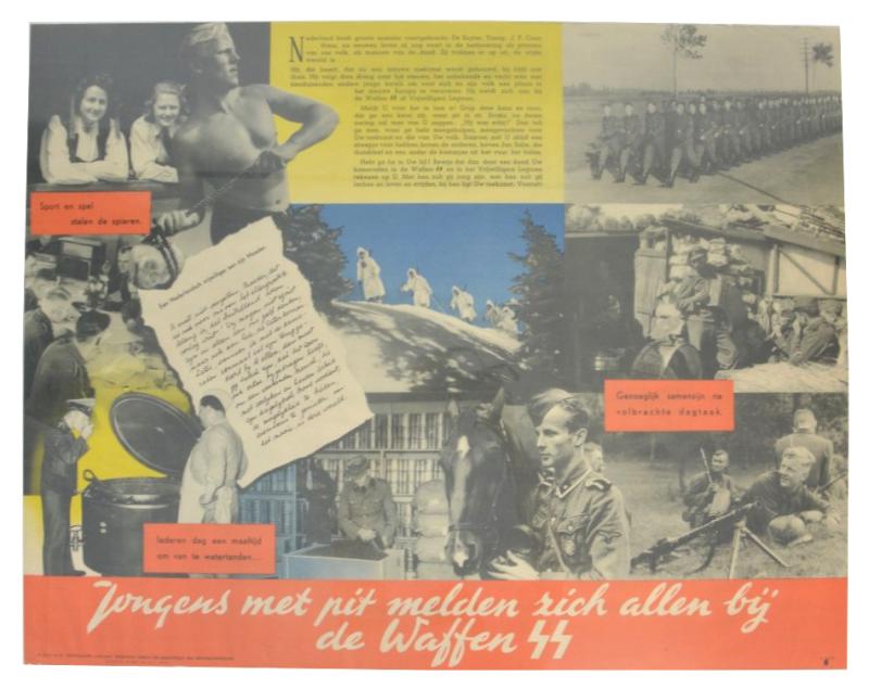 German Dutch Waffen-SS Recruitment Poster