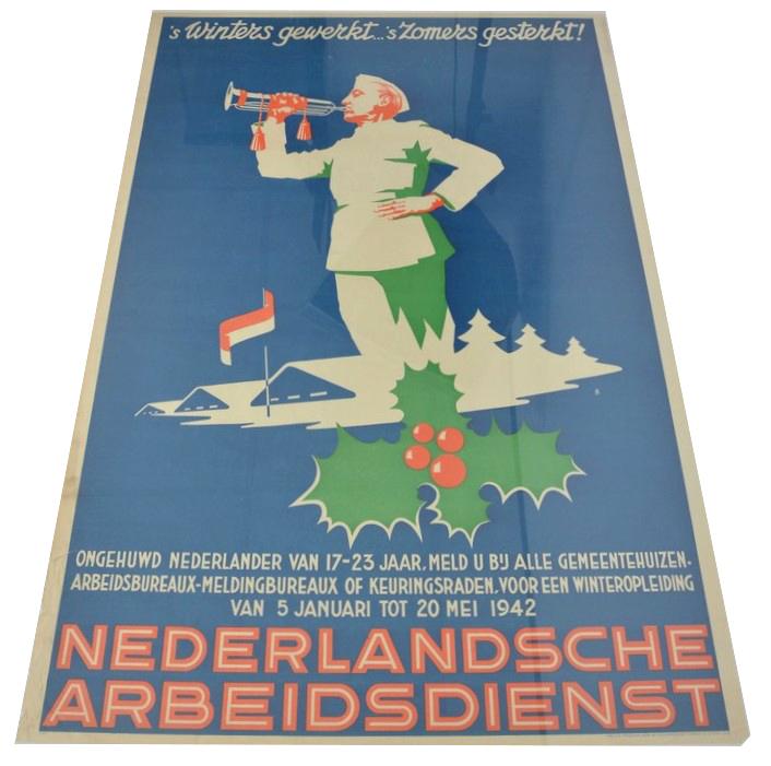 German Dutch NAD Arbeitsdienst Poster