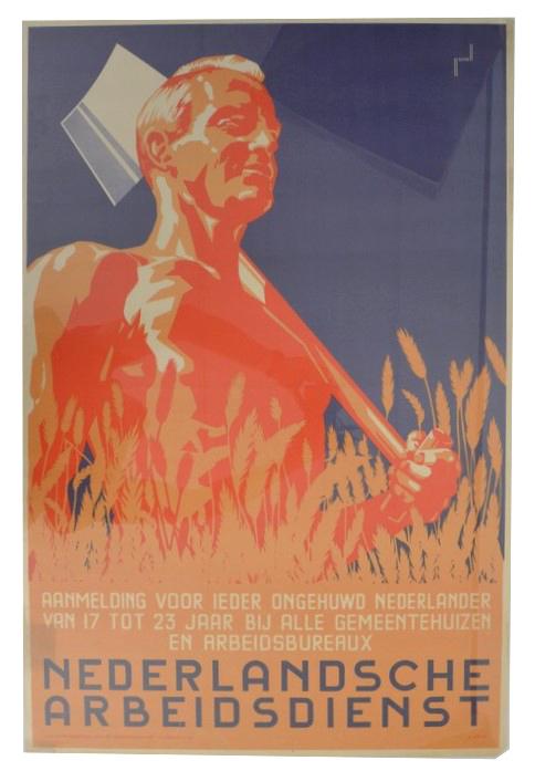 German Dutch NAD Arbeitsdienst Poster