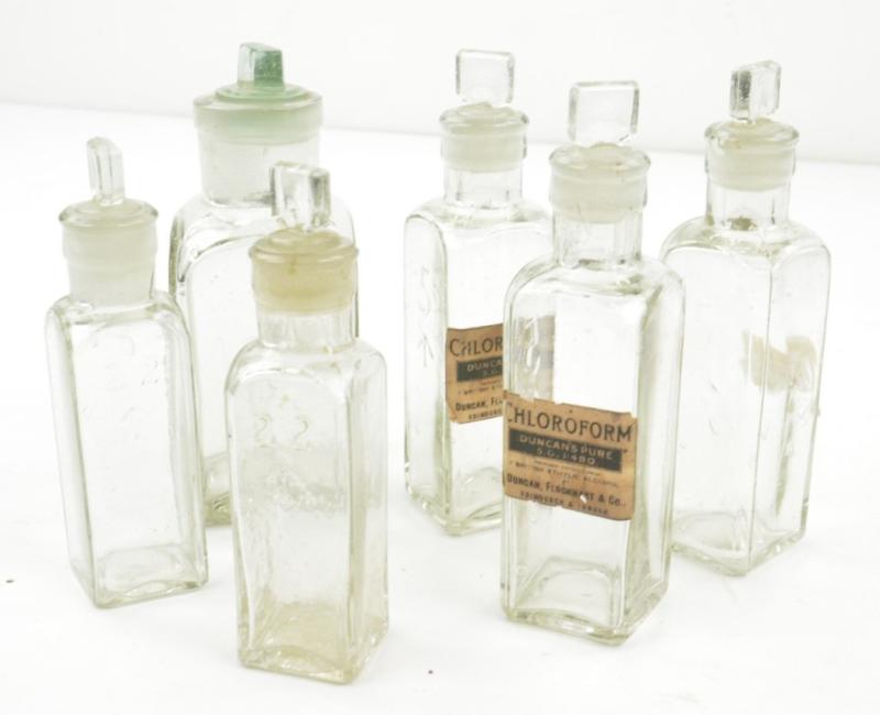 British WW2 Set of Medical Bottles
