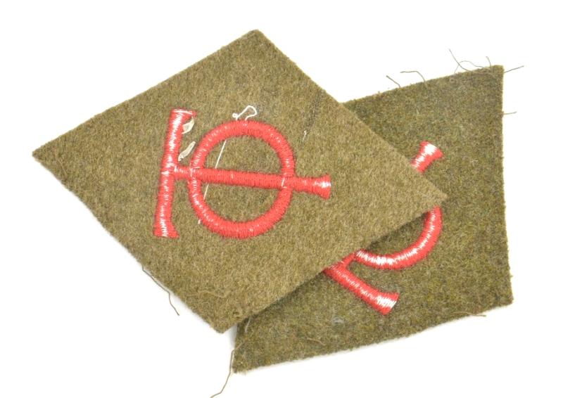 ORIGINAL WW2 GERMAN ORGANISATION TODT COLLAR PATCHES - Butlers