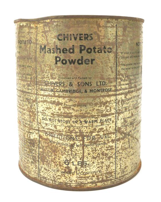Oversized shop tin can