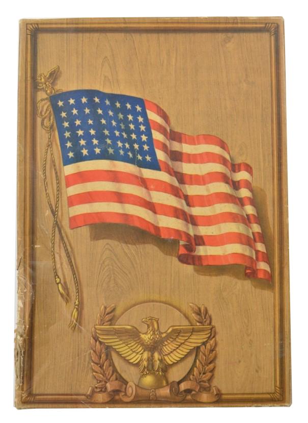 US WW2 48 Star Stars & Stripes Flag with Eagle