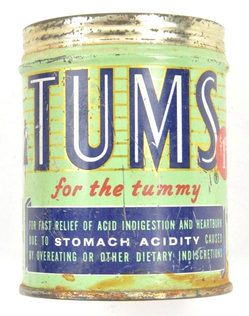 US WW2 Era Tin Can 'Tums for the Tummy'