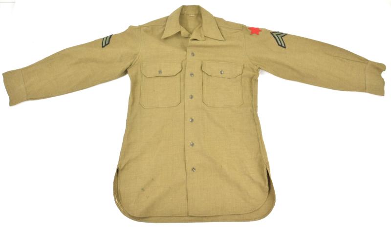 US WW2 6th I.D. Wool Shirt