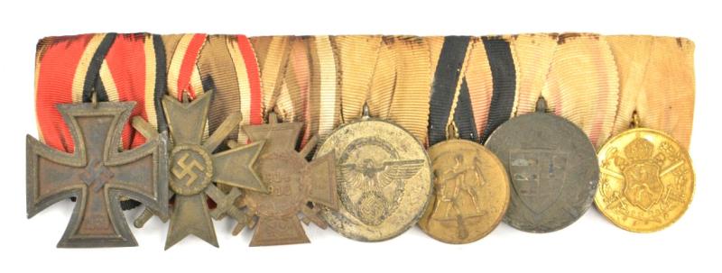 German Polizei 7-Pieced Medalbar