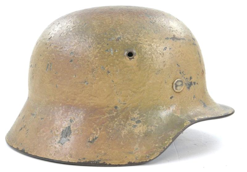 German WH/LW M35 Normandy Camo Helmet