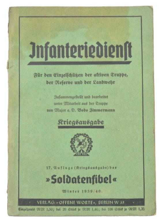 German WH Book 'Soldatenfibel Infantriedienst'