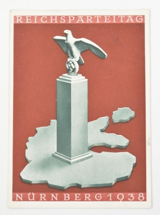 German Postcard Reichsparteitag Nürnberg 1938