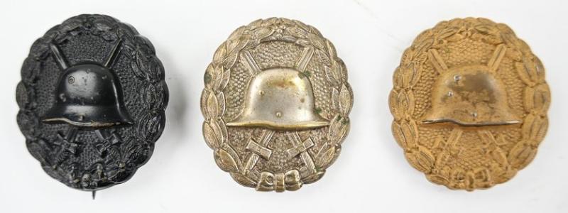 German WW1 Wound Badge Set