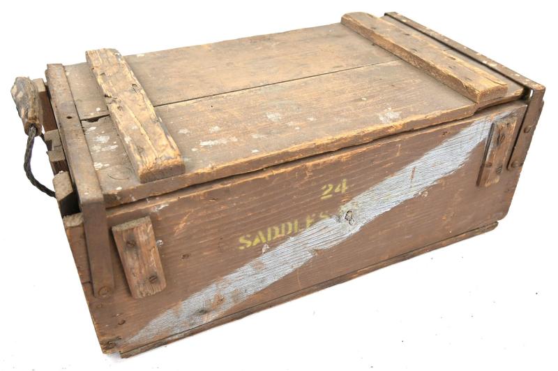 British WW2 RAF saddles box