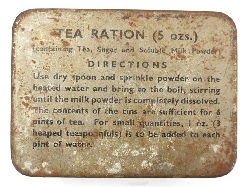 British WW2 Tea Ration Tin Can