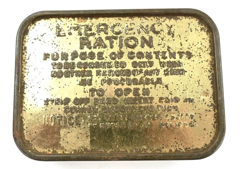 British WW2 Emergency Ration Tin Can